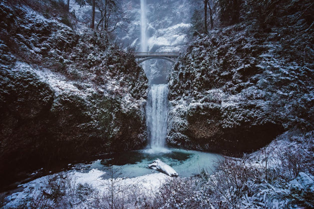 Wasserfall in Oregon, Alaska, USA